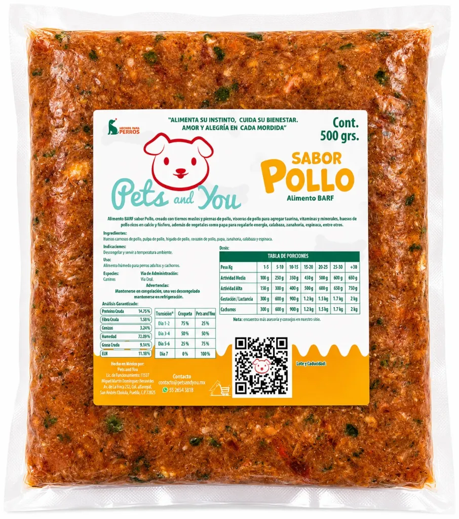 BARF Premium Pollo 7 kg 14 bolsas