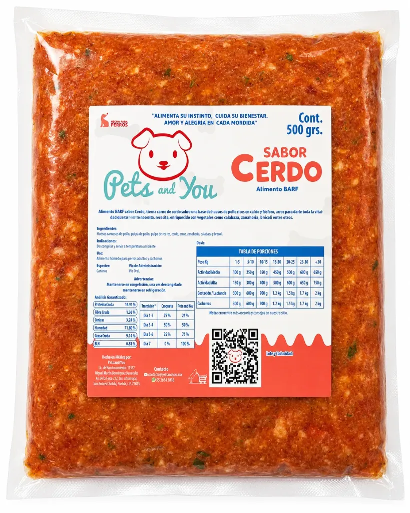 BARF Premium Cerdo 500g