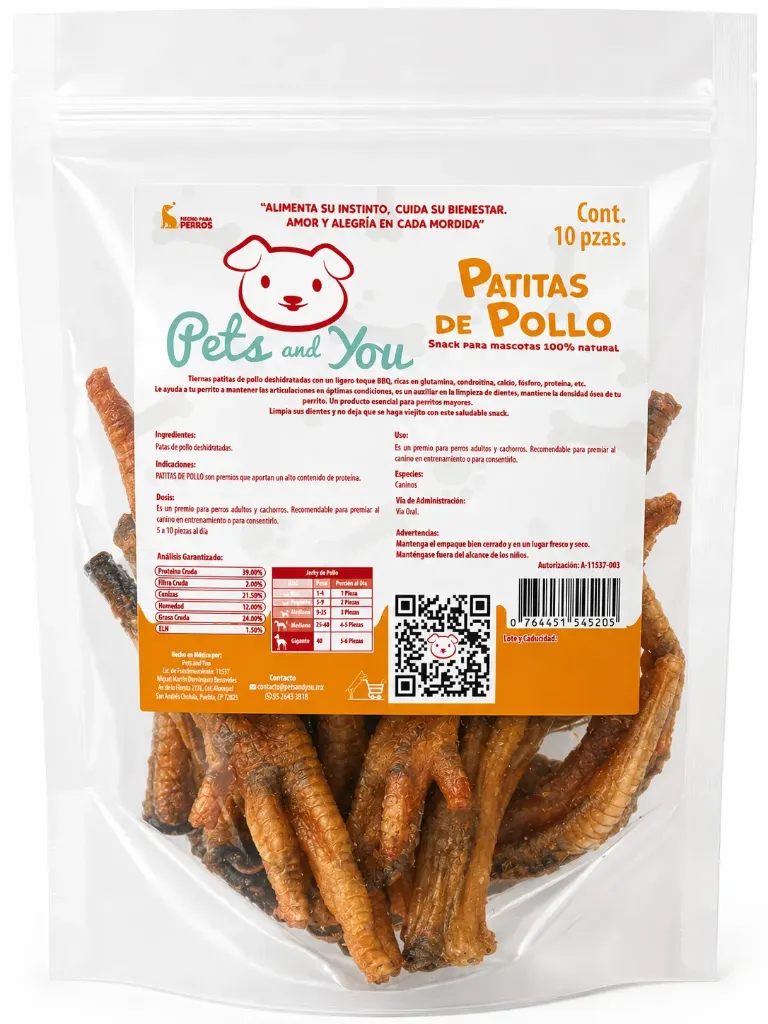 Patas de pollo 10pz